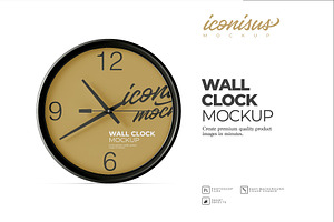 Wall Clock Mockup Template