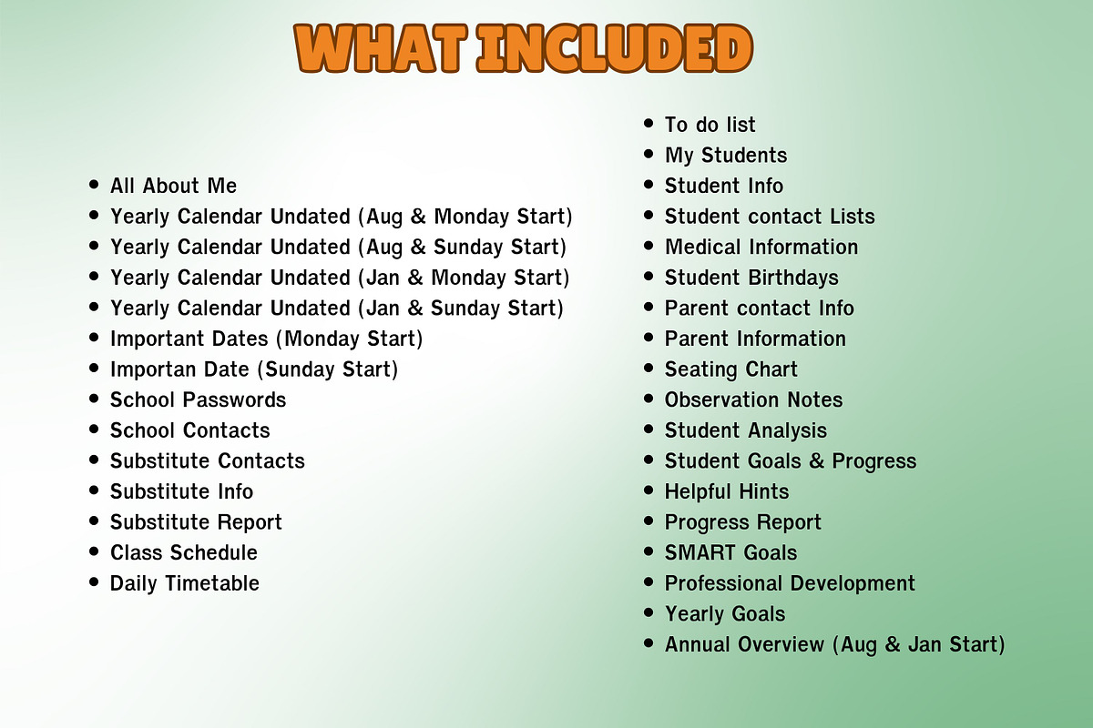 Teacher Planner #3 - Canva Template, a Templates & Theme by Adalin Shop (Photo 12 of 16)