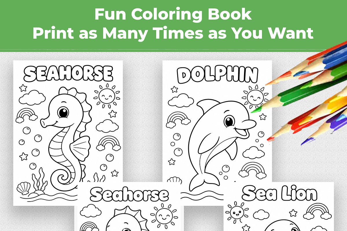Animal Coloring Book for Kids, an Education Illustration by Mohammad Sarfaraz (Photo 5 of 13)