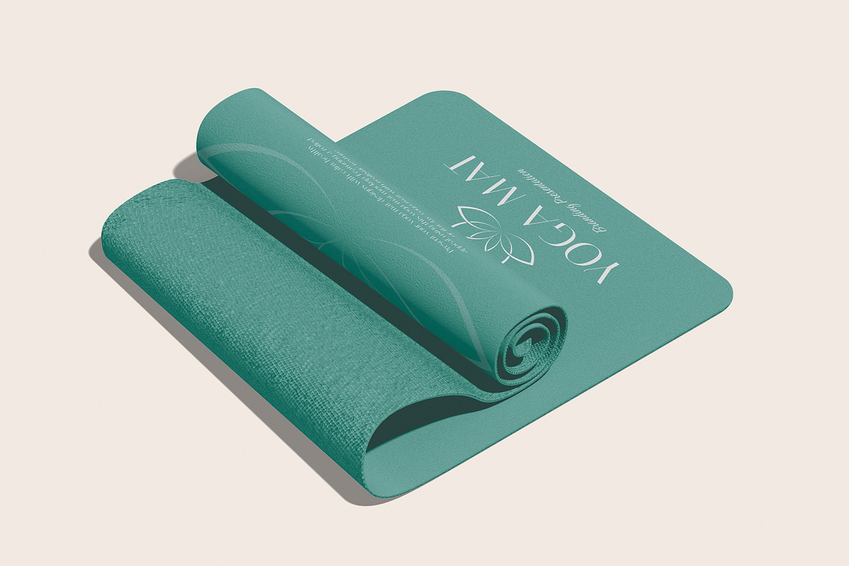 Yoga Mat Mockup, a Merchandise Mockup by Permadi Creative (Photo 5 of 5)
