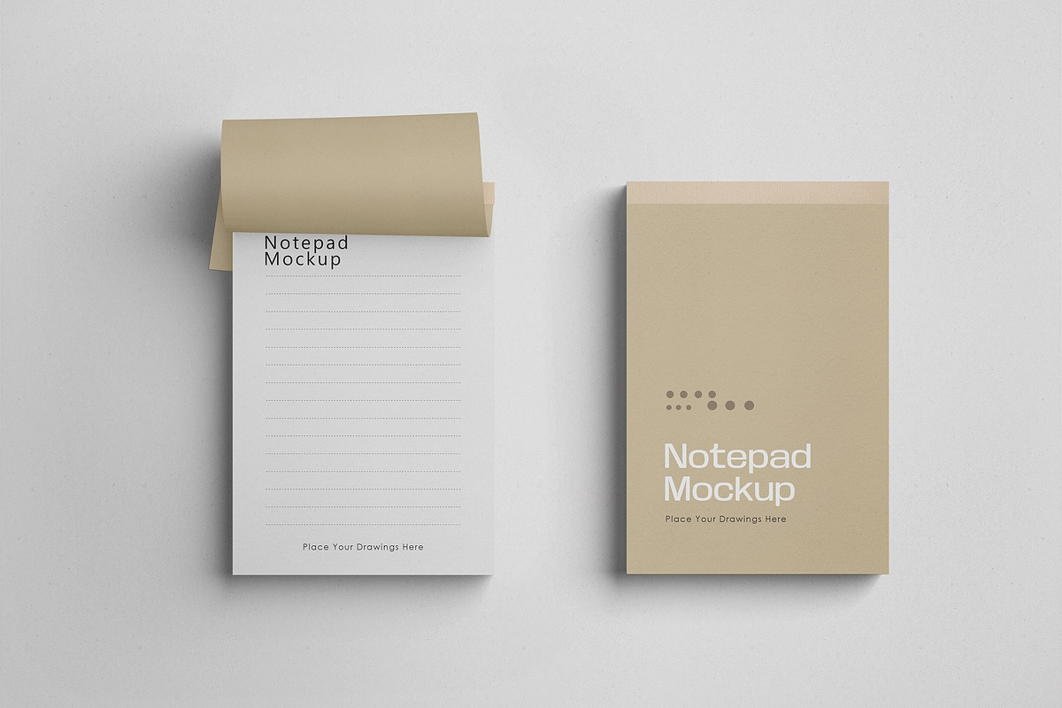 Notepad Mockup Set, Sketchbook, a Books & Magazine Mockup by Tahtagraphic (Photo 6 of 7)