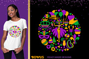 Mardi Gras Icons and Symbols, an Icon by KlavaProDesign (Thumbnail 3 of 3)