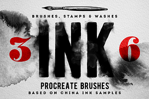 Procreate Ink Brushes , Set Of 36