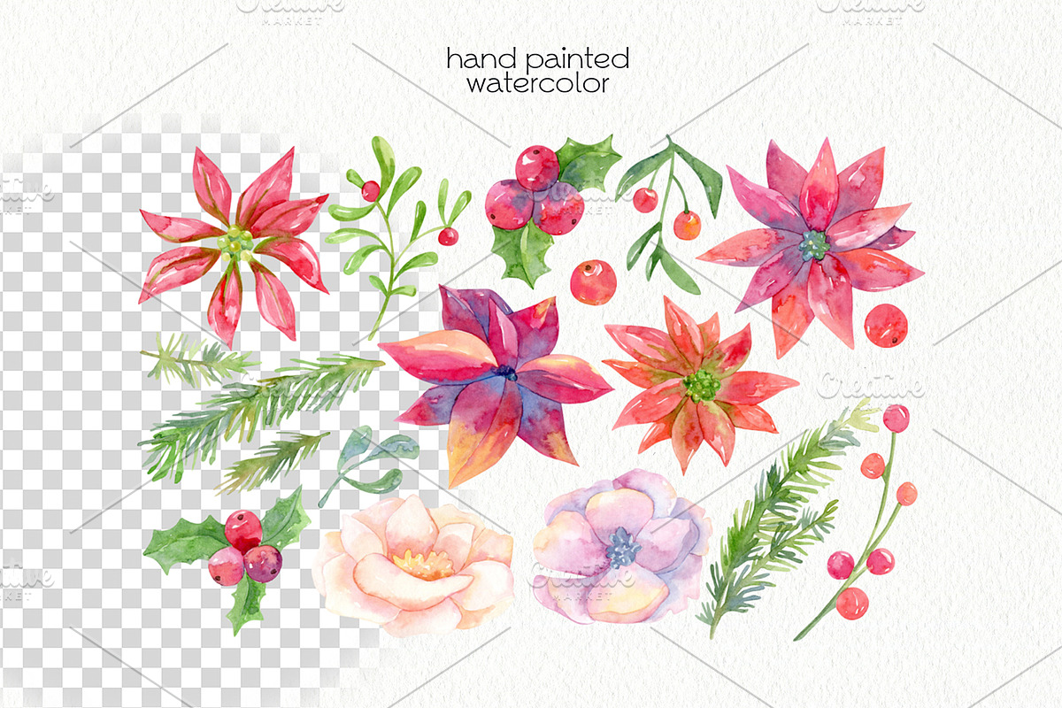 Watercolor Flowers Bundle, an Illustration by OllyKo Art (Photo 11 of 15)