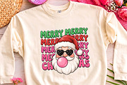 Merry Christmas Santa Bubblegum PNG, a Seasonal Illustration by CrexoraLab (Thumbnail 3 of 4)