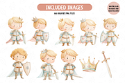 Princess Watercolor Clip Art, an Illustration by TatiMockup (Thumbnail 3 of 7)