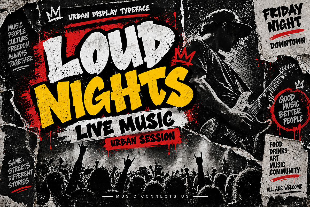 STREET FLOW — Bold type Raw attitude, a Script Font by Wow Magic (Photo 5 of 5)