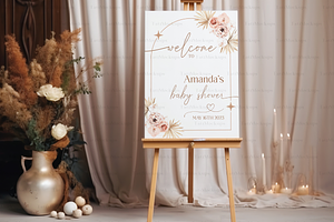 Easel Mockup 18x24 Welcome Sign