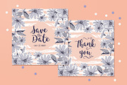 Flowers & stripes - Cards & Patterns, a Decorative Illustration by ClipartMuchLove (Thumbnail 5 of 13)