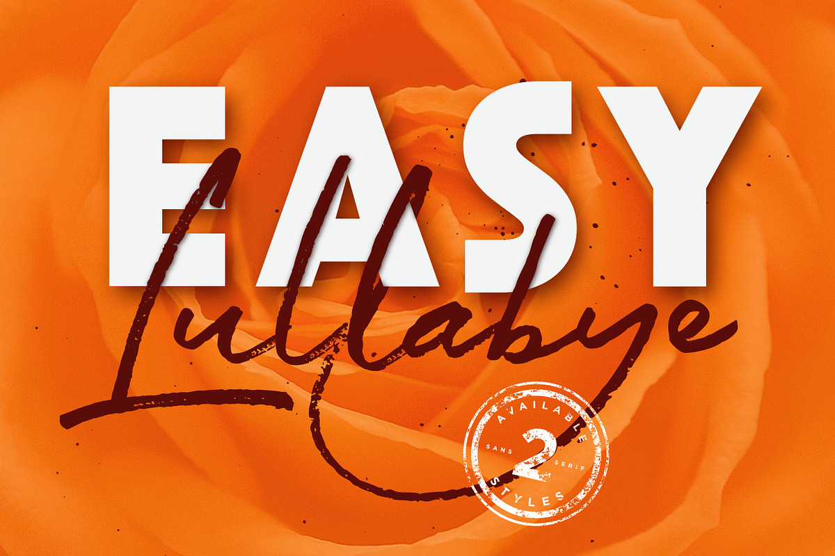 Easy Lullabye logo branding font