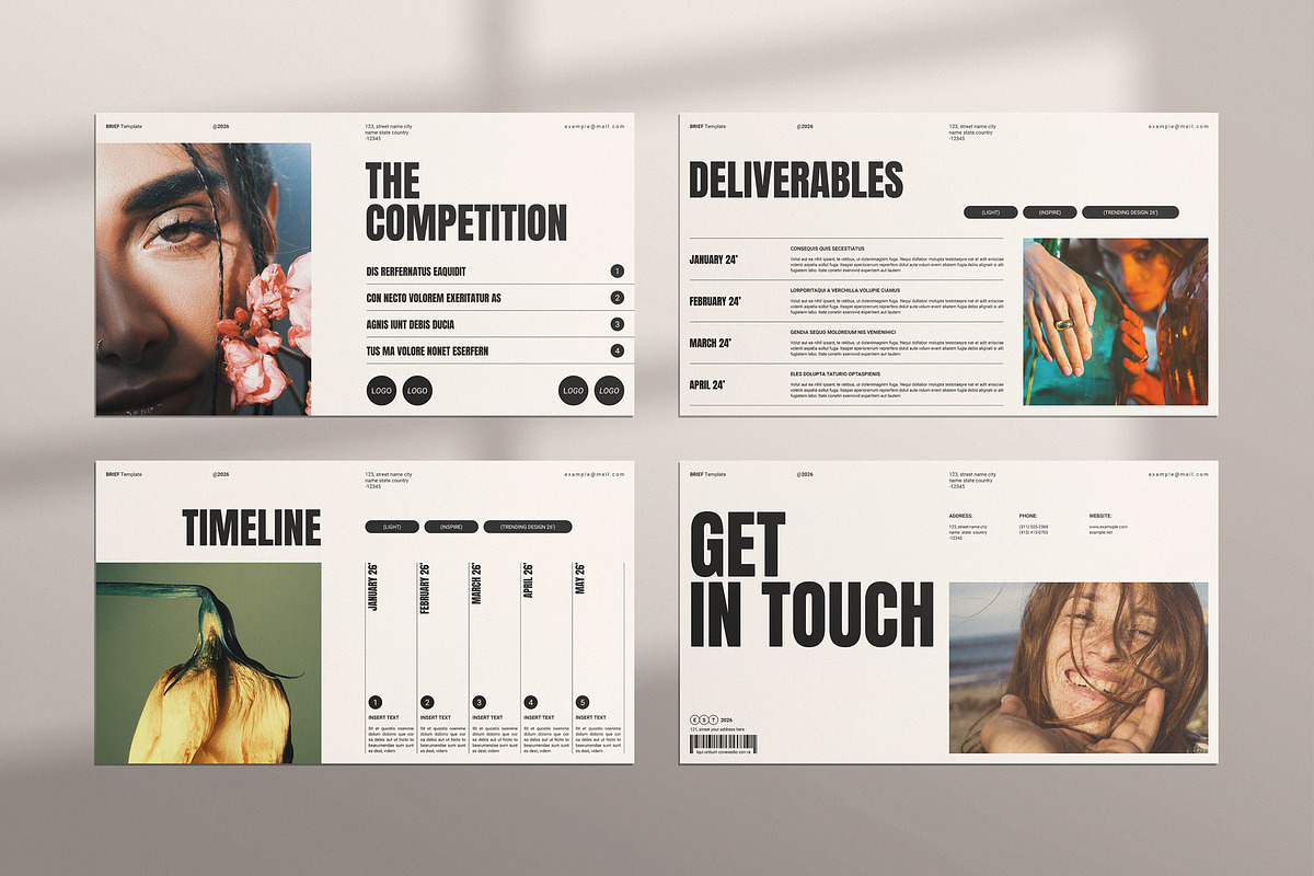 Creative Brief Presentation Template, a Presentation Template by TemplatesForest (Photo 5 of 6)