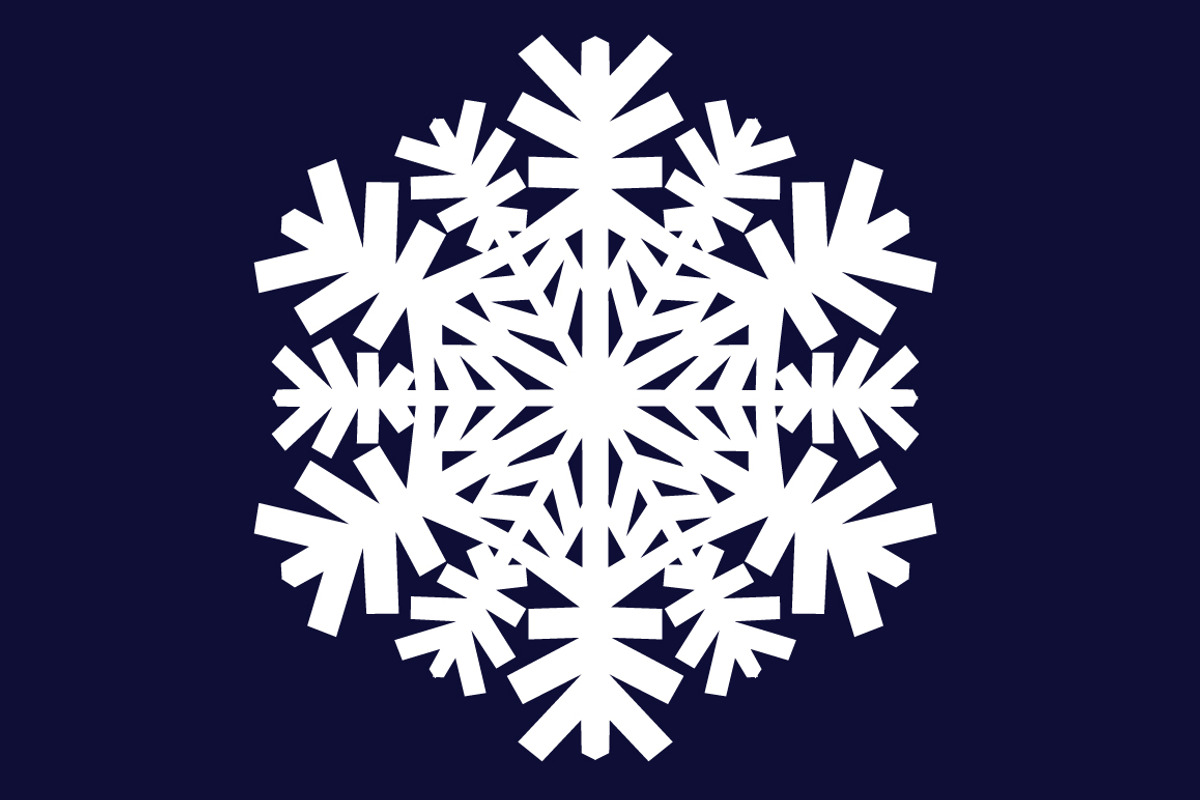 Decorative abstract snowflake. preview 4