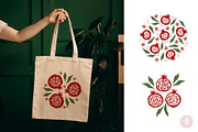 Pomegranate Fruit Clipart Set, an Object Graphic by Alena Koval (Thumbnail 6 of 16)