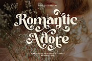 Romantic Adore - Beautiful Sans Font, a Sans Serif Font by Say Studio (Thumbnail 1 of 14)