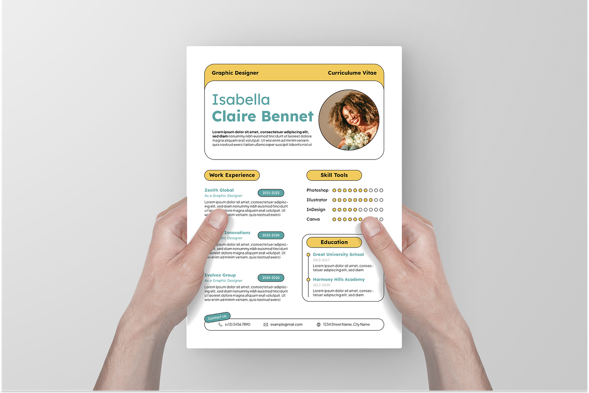 Creative Resume & Cover Letter, a Resume Template by Annora Studio (Photo 3 of 7)