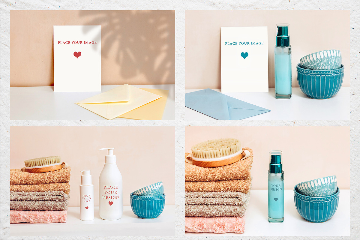 Cosmetic bottle mock-up set, a Product Mockup by Antikva17 (Photo 4 of 6)