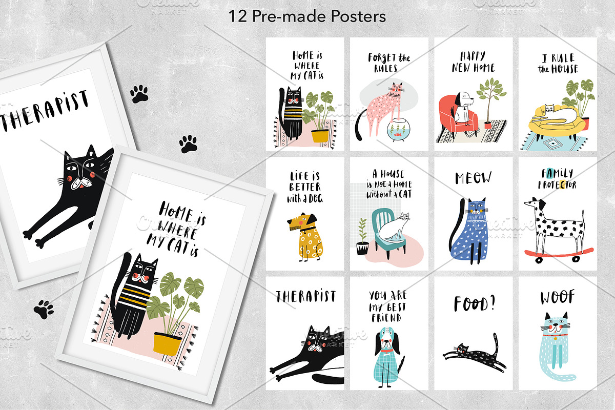 Dogs & Cats, an Animal Illustration by Oksana Stepova (Photo 6 of 20)