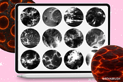 Procreate Volcano Fire texture brush, a Brush Add-On by Revabrush (Thumbnail 5 of 8)