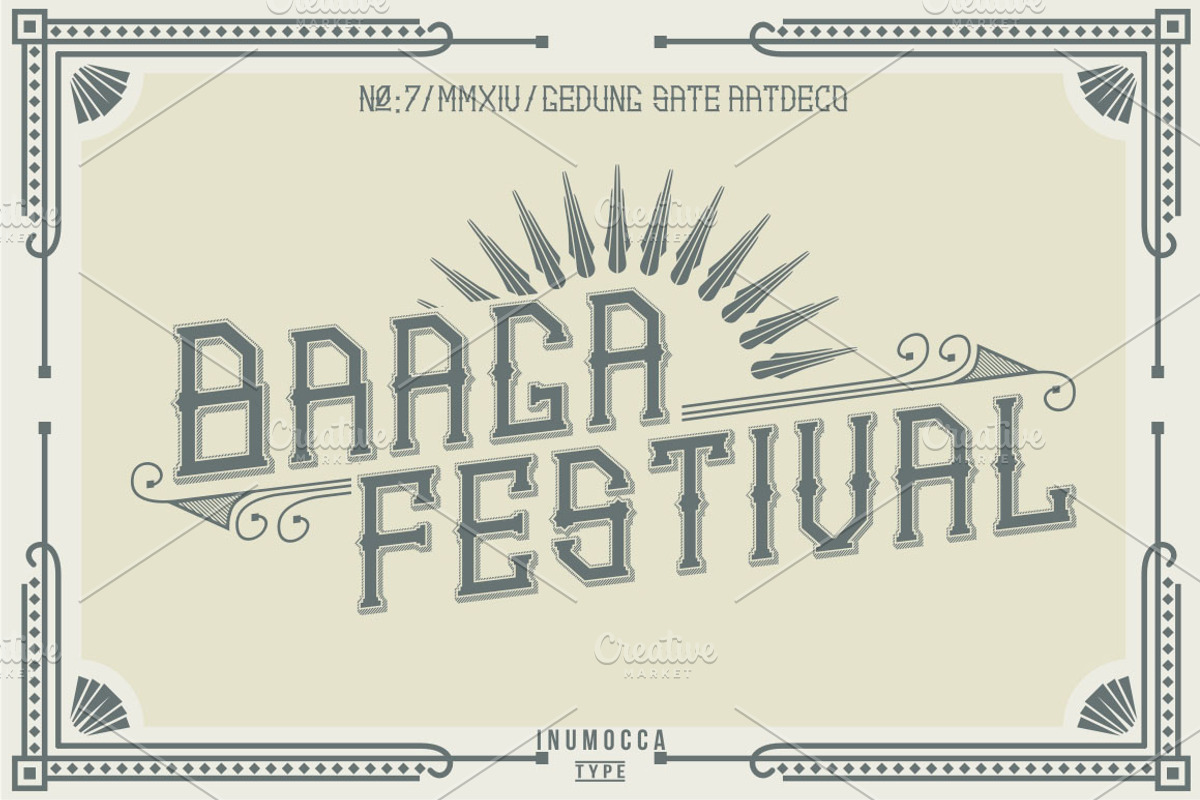 Artdeco (family font) preview 4