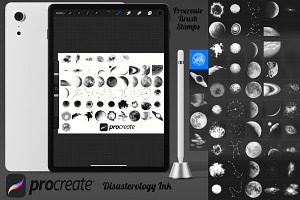 Space Icons Set 2 Procreate Brush