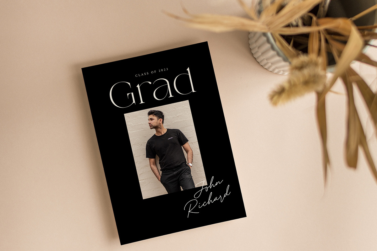 Graduation Card PSD Canva G415, a Card Template by Salsal Design (Photo 1 of 5)