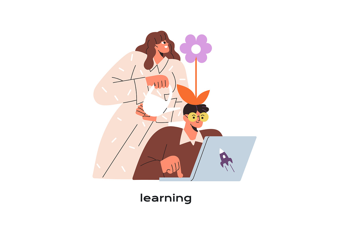 Soft skills for work, business set, a Person Illustration by PaperTrident (Photo 7 of 16)