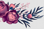 Flower Clipart, a Decorative Illustration by Ira Cvetnaya (Thumbnail 9 of 10)