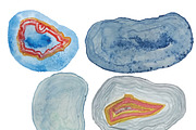 Hand Painted Watercolor Agates, an Illustration by Valeri Nick (Thumbnail 4 of 5)