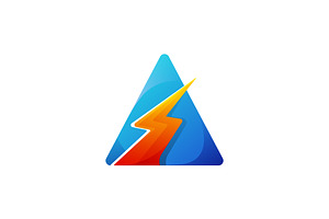 A Triangle Letter Mark Logo