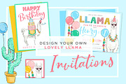 Llama Party Design Elements, an Illustration by Relish Designs (Thumbnail 4 of 5)