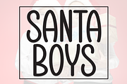 Santa Boys | Script Font, a Script Font by Scratchones (Thumbnail 1 of 8)