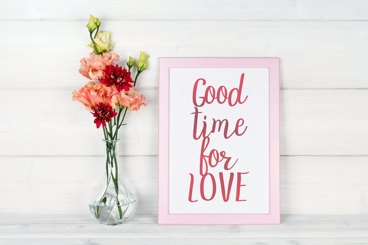 LoveStory - gentle script font preview 6