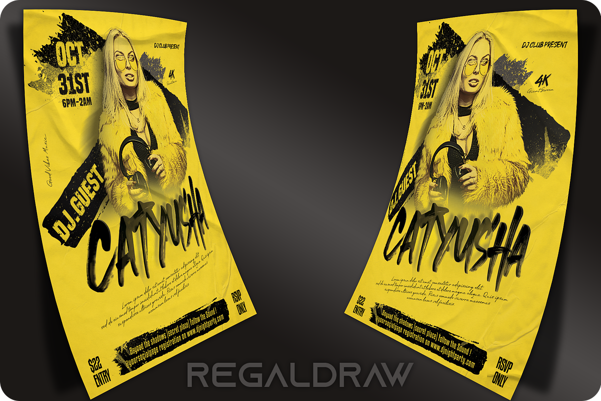 DJ Club Flyer, a Flyer Template by regalDRAW (Photo 2 of 5)