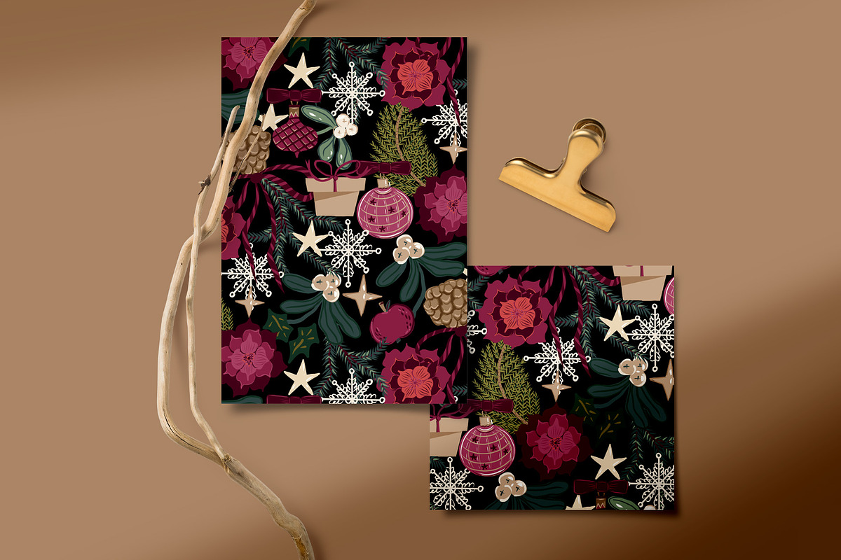 Bright Christmas Vector Pattern, a Pattern Graphic by Bloomart Studio (Photo 4 of 5)