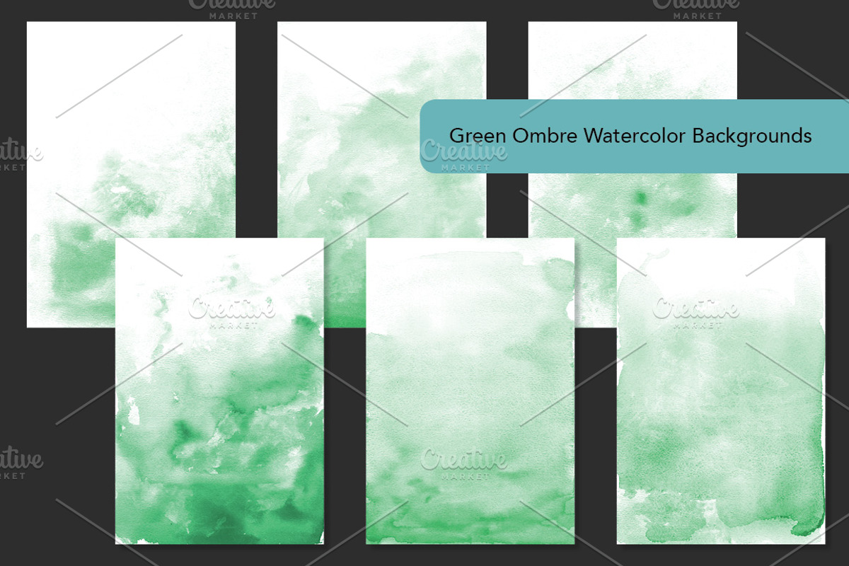 Essential Ombre Watercolor Bundle, a Texture Graphic by M. by mprintly (Photo 4 of 10)