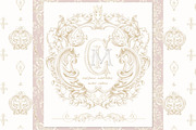 Regency wedding monogram crest, a Decorative Illustration by WonderWonder (Thumbnail 8 of 9)