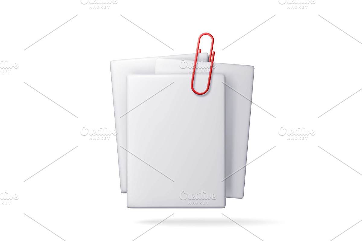 3D empty paper sheets hanging with, a Texture Illustration by Abscent