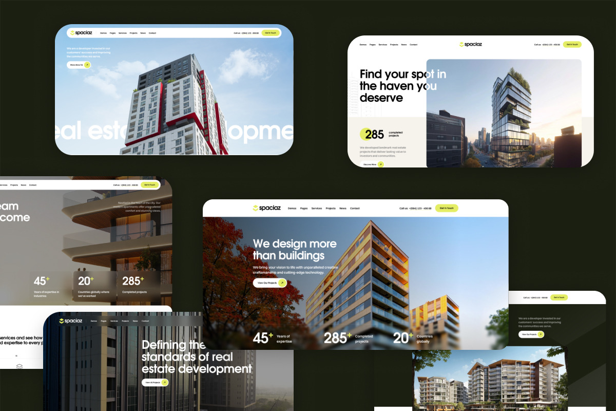 Spaciaz–Real Estate & Construction, a WordPress Template by Opal Wordpress Theme (Photo 6 of 6)