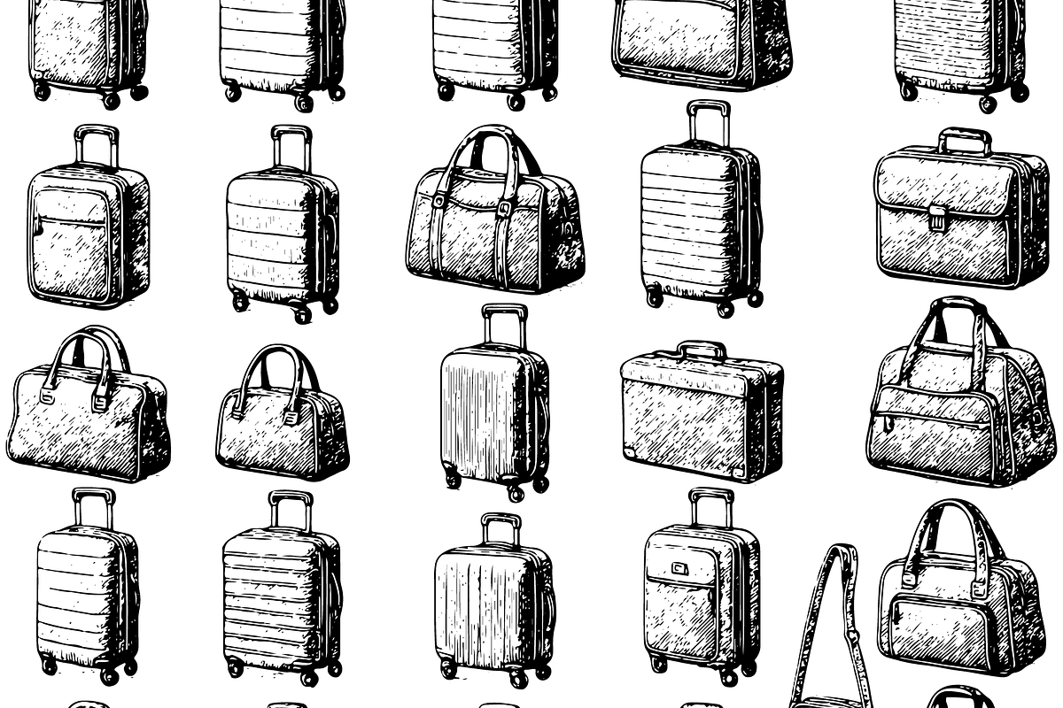 Vintage Luggage Collection, an Object Graphic by RT Studio (Photo 3 of 4)