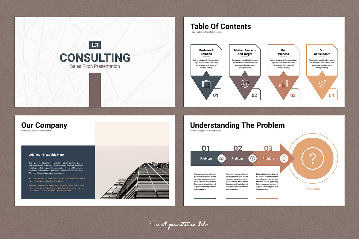 Consulting Presentation Template, a Presentation Template by ...