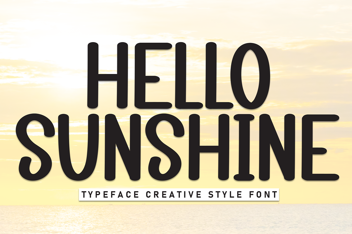 Hello Sunshine | Script Font, a Script Font by Scratchones (Photo 1 of 8)