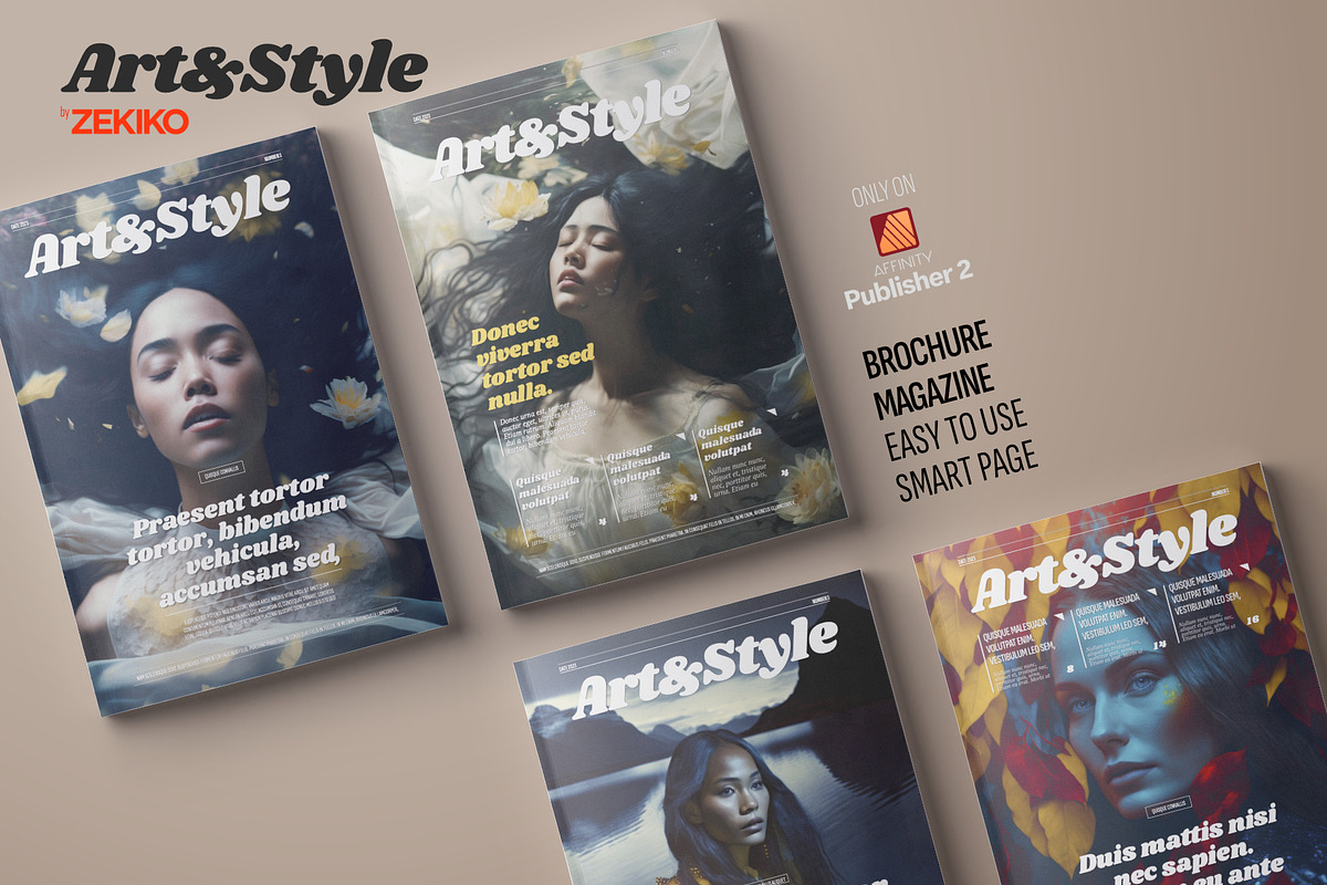 Art&Style Magazine A4/US, a Magazine Template by Zekiko (Photo 1 of 3)
