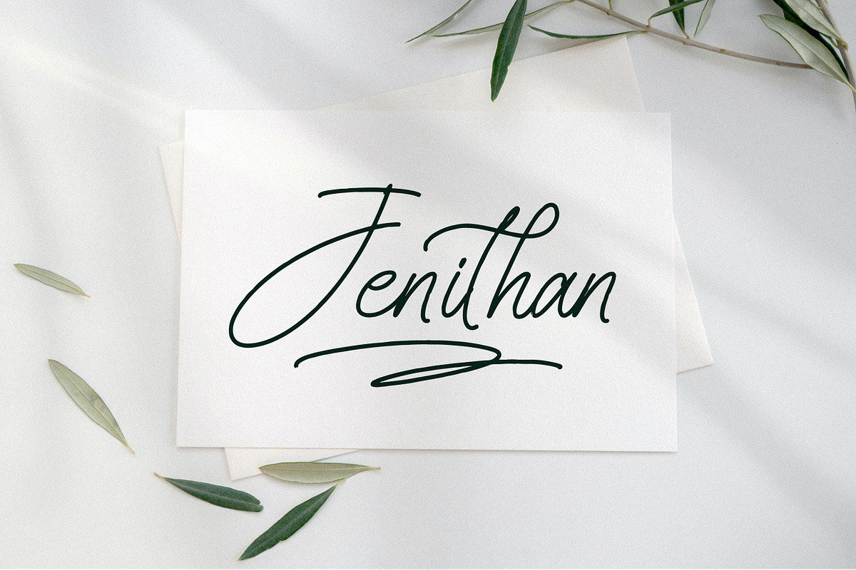 Senofeetha, a Script Font by Integritype Studio (Photo 2 of 15)