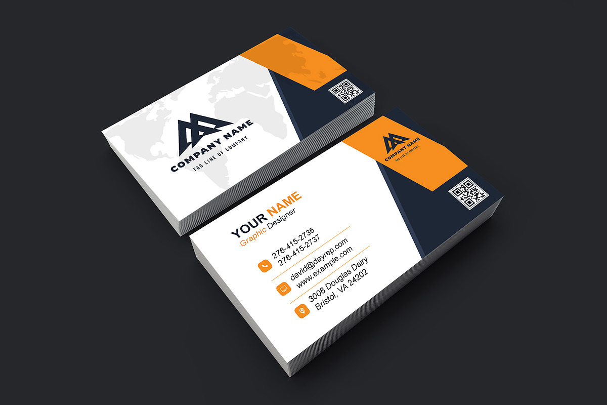 Modern PSD Business Card Template preview 3