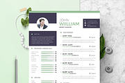 Modern Resume & CV Template, a Resume Template by Hito Graphic (Thumbnail 2 of 8)
