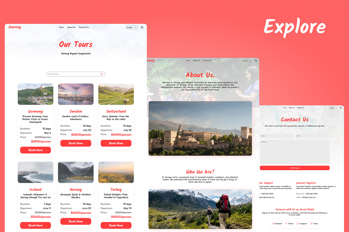 Journey - Travel Framer Template, a Landing Page Template by THdesign (Photo 3 of 4)