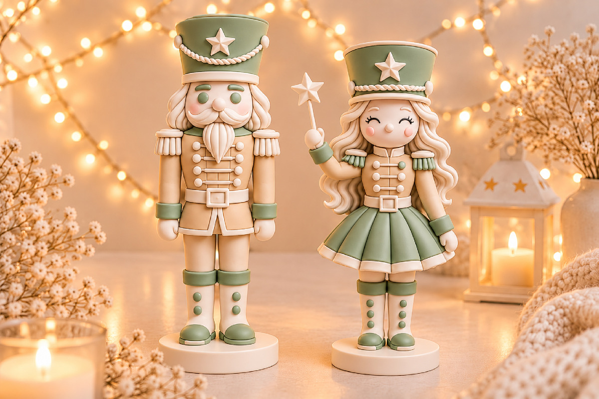 Christmas Nutcracker Couple 3D STL, a Characters & Person 3D Model by Layerology (Photo 2 of 3)