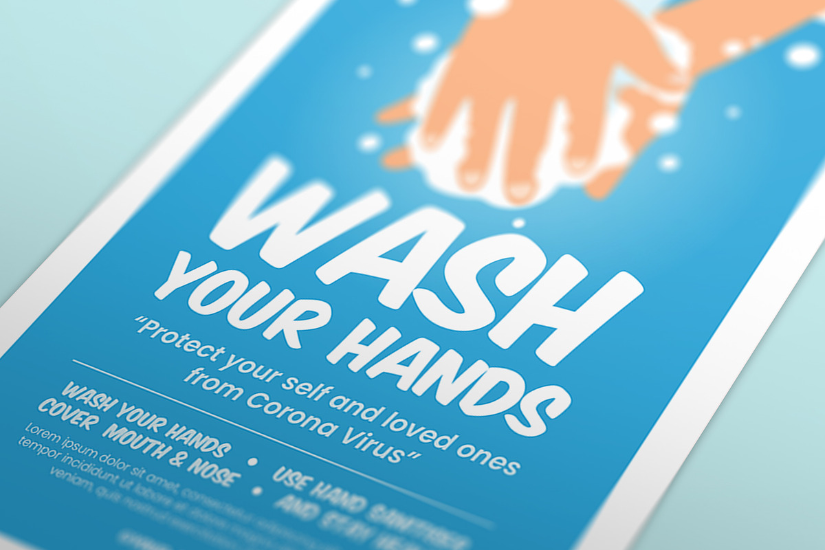 Wash Your Hands, a Flyer Template by Graphr (Photo 2 of 3)