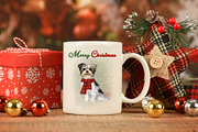 Christmas Yorkie Clipart, an Animal Illustration by ColorfulPT (Thumbnail 5 of 5)