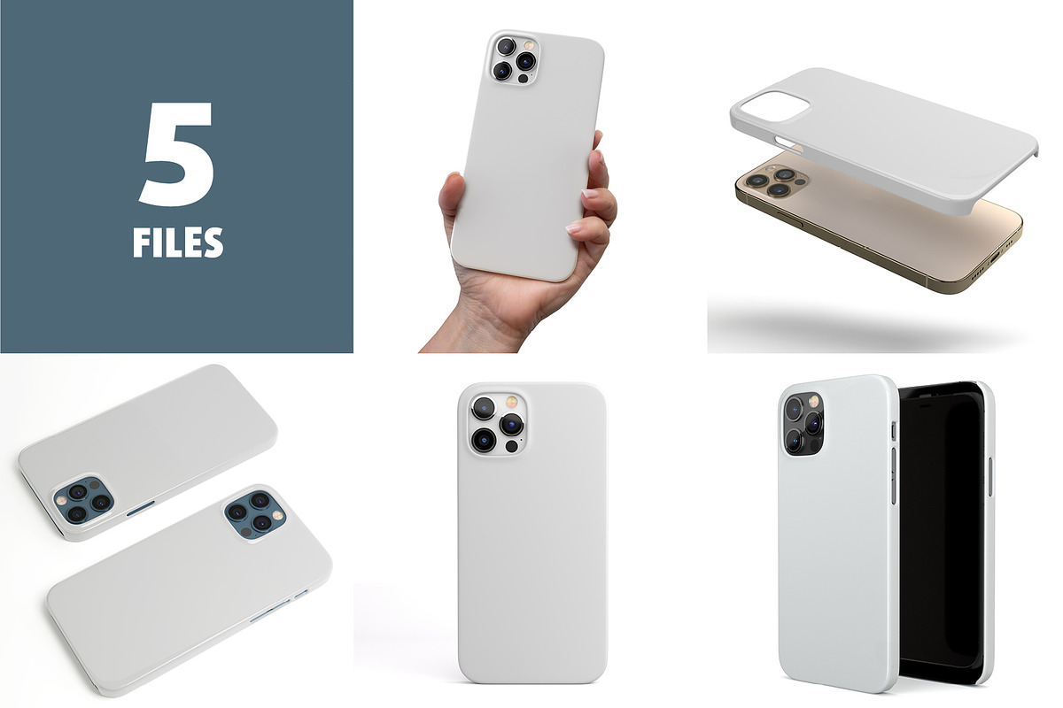 Phone 12 Pro Snap Case Mock-up, an iPhone Mockup by Colatudo Store (Photo 2 of 8)